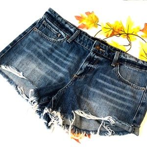 Lucky brand distressed denim shorts